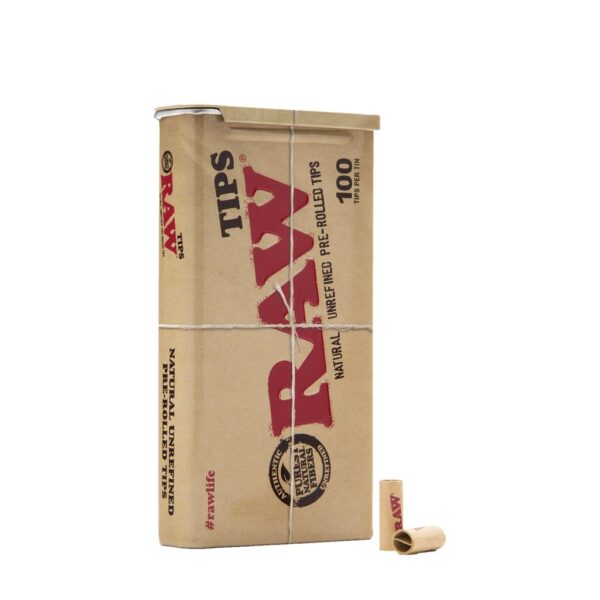 buy RAW 100 Pre-Rolled Tip Tin online